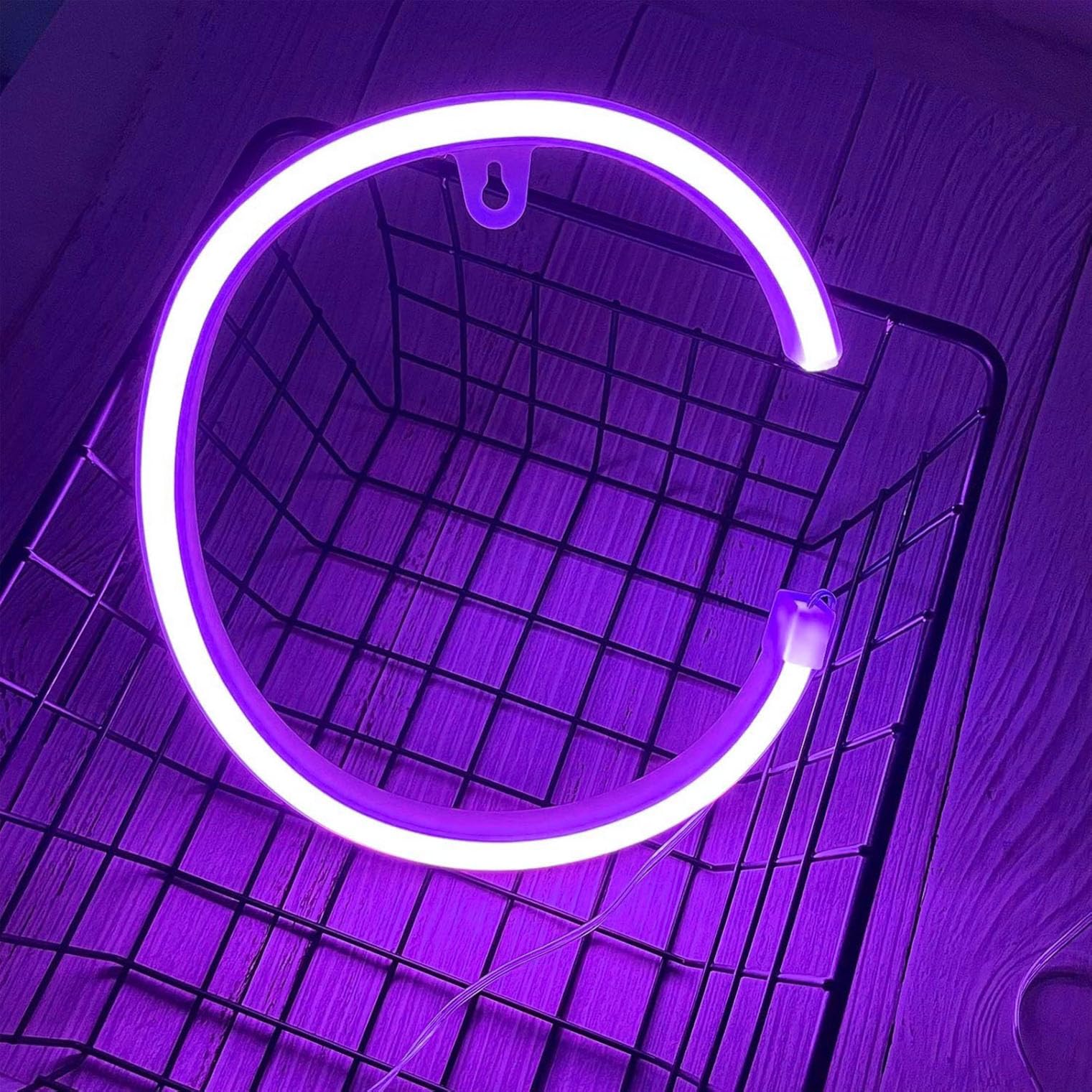 Neon Purple LED Marquee Letter Lights, Light Up Letters Glitter Alphabet Letter Sign Battery Powered for Night Light Birthday Party Wedding Girls Gifts Home Bar Christmas Decoration — image 1