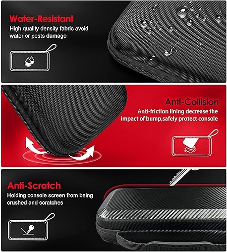 Miniatura 5 de COKPAPA Funda de transporte para cubierta de vapor funda protectora rígida de viaje con bolsillo con cremallera para accesorios electrónicos bolsa