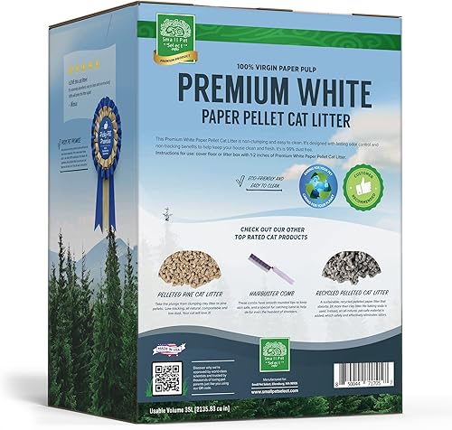 Miniatura 4 de Arena prémium para gatos de pellets de papel blanco