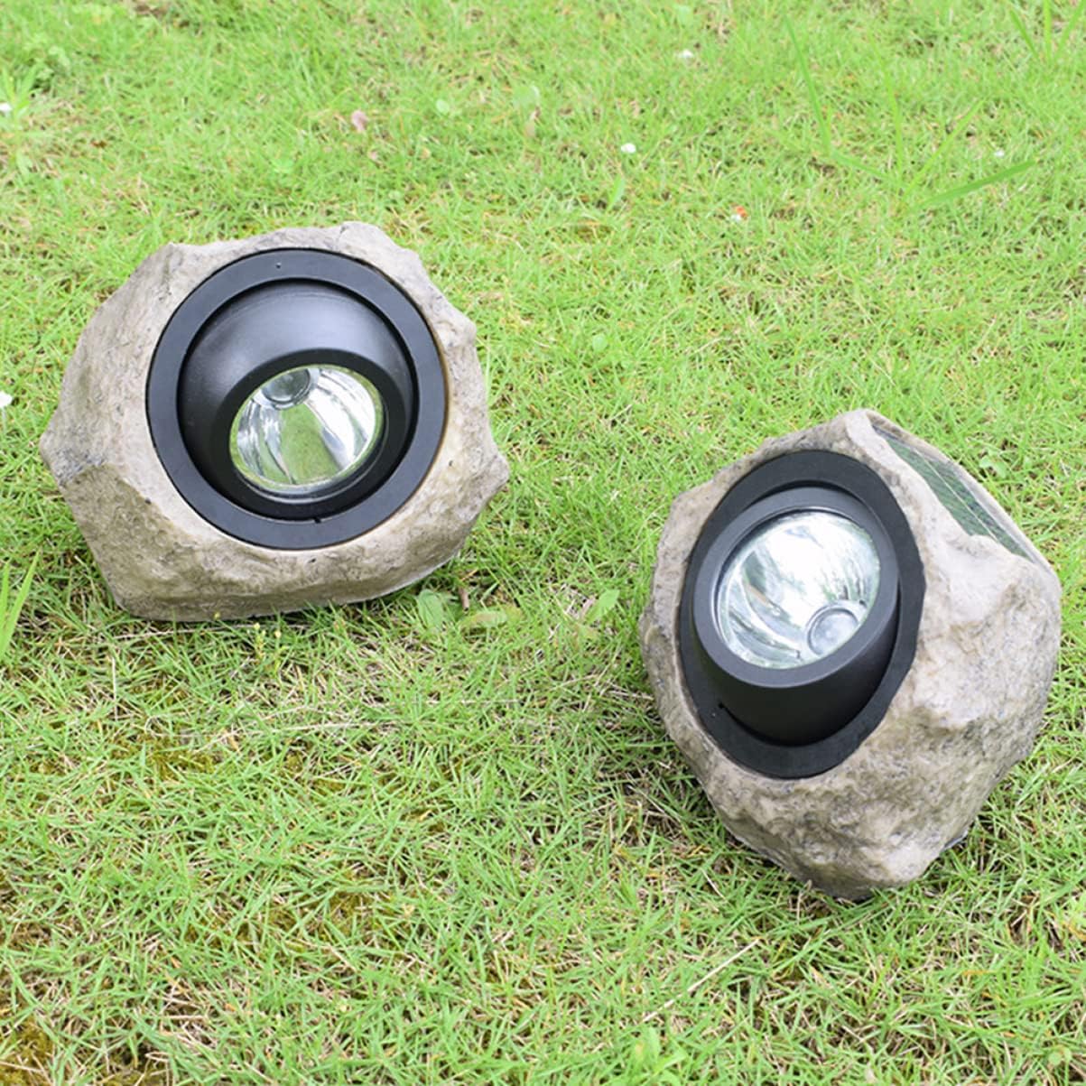 Hemoton 1pc Decorative Solar Lamp Simulated Stone Garden Light Solar Lamp Outdoor Lighting Easy to Move