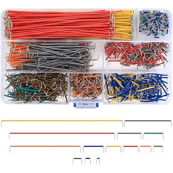 840-Piece Assorted Jumper Wire Set Male to Male with Plastic Box