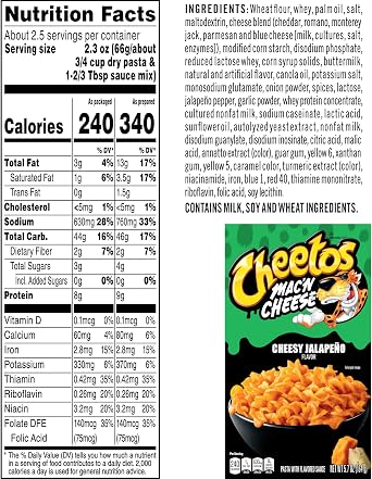 Cheetos Mac'n Cheese - Cheesy Jalapeno Flavor (5.7 oz Box)