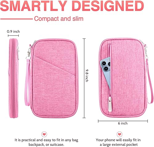 Miniatura 2 de Passport Holder Family, Women Rfid Blocking Passport Wallet, Travel Document Organizer Premium Wallets Passport Holders Bag