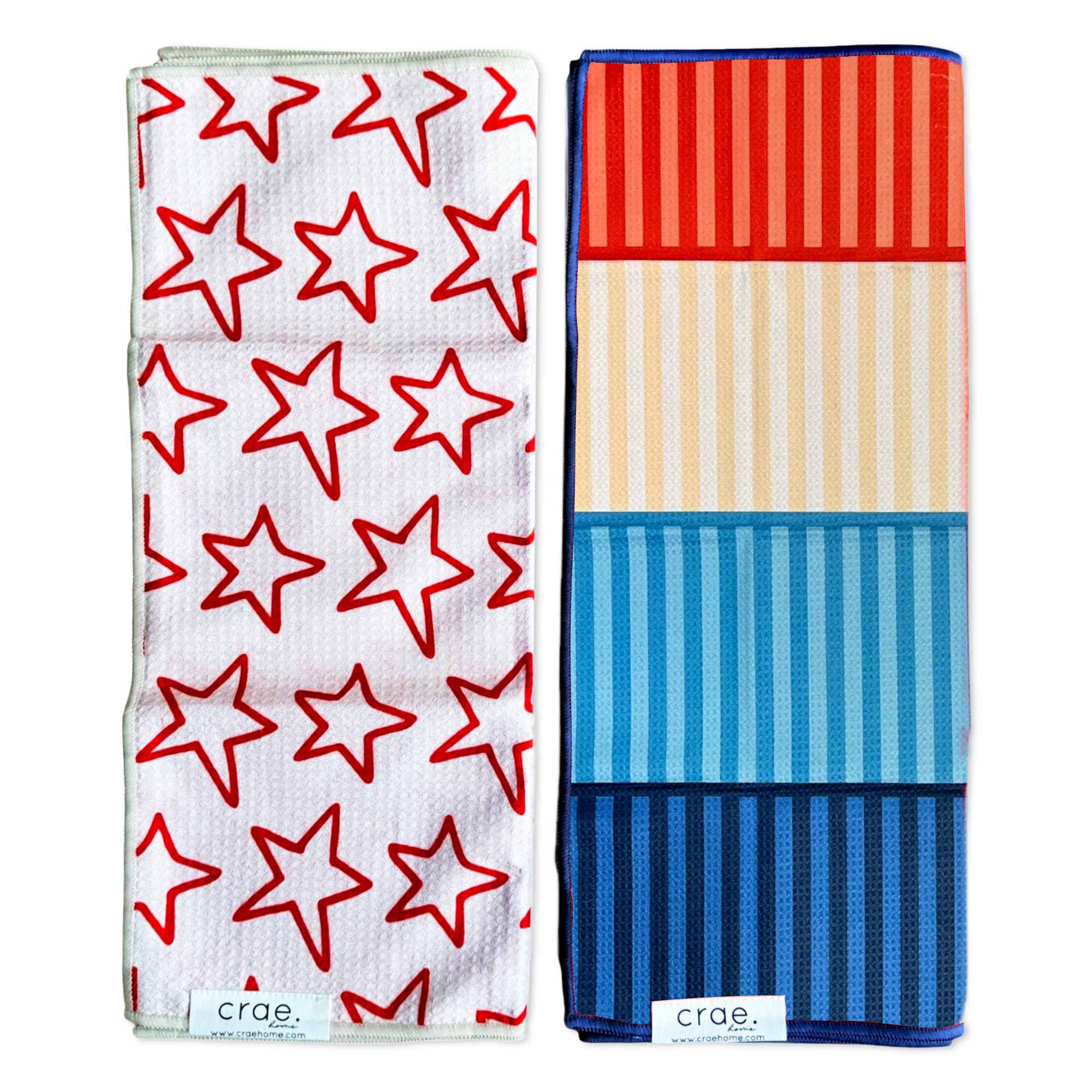 Double Sided Microfiber Hand Towels, 17x27 Inches Waffle Design Kitchen Towels Set, Durable & Soft Fast Drying Hand Wash Cloth, Everyday Dishcloth Use