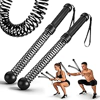 MiHeeHome Cordless Ropeless Battle Ropes for Home Gym - Portable 1.6lb Weighted HIIT Strength Training Rope