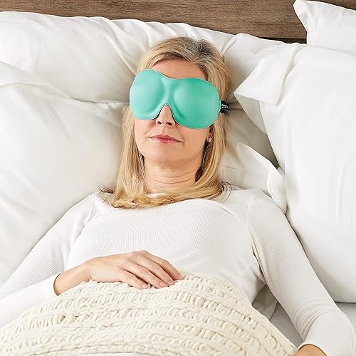 Miniatura 42 de Bucky Máscara de ojos sin presión de 40 parpadeos para viajes y sueño Strawberry,Agua,Carmesí,Azul French,Verde,Rosa encendido,Magenta,Orquídea,Azul