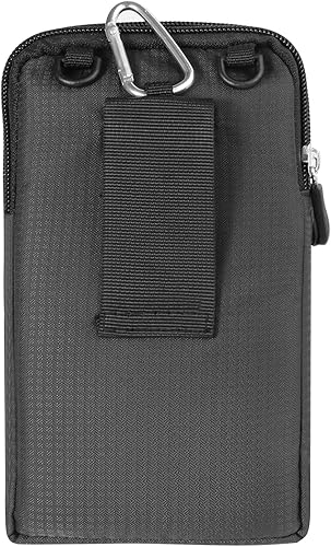 Miniatura 8 de Funda de nailon para hombre con clip para cinturón compatible con Apple iPhone 15 Pro Max, Samsung Galaxy S24 Ultra S24+ A55 A54 A34 A25 A15 A14