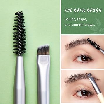 Jessup Eyeshadow Brush Set 8pcs Eye Makeup Brushes Premium Cruelty-Free T328 with Soft Makeup Sponge SP002