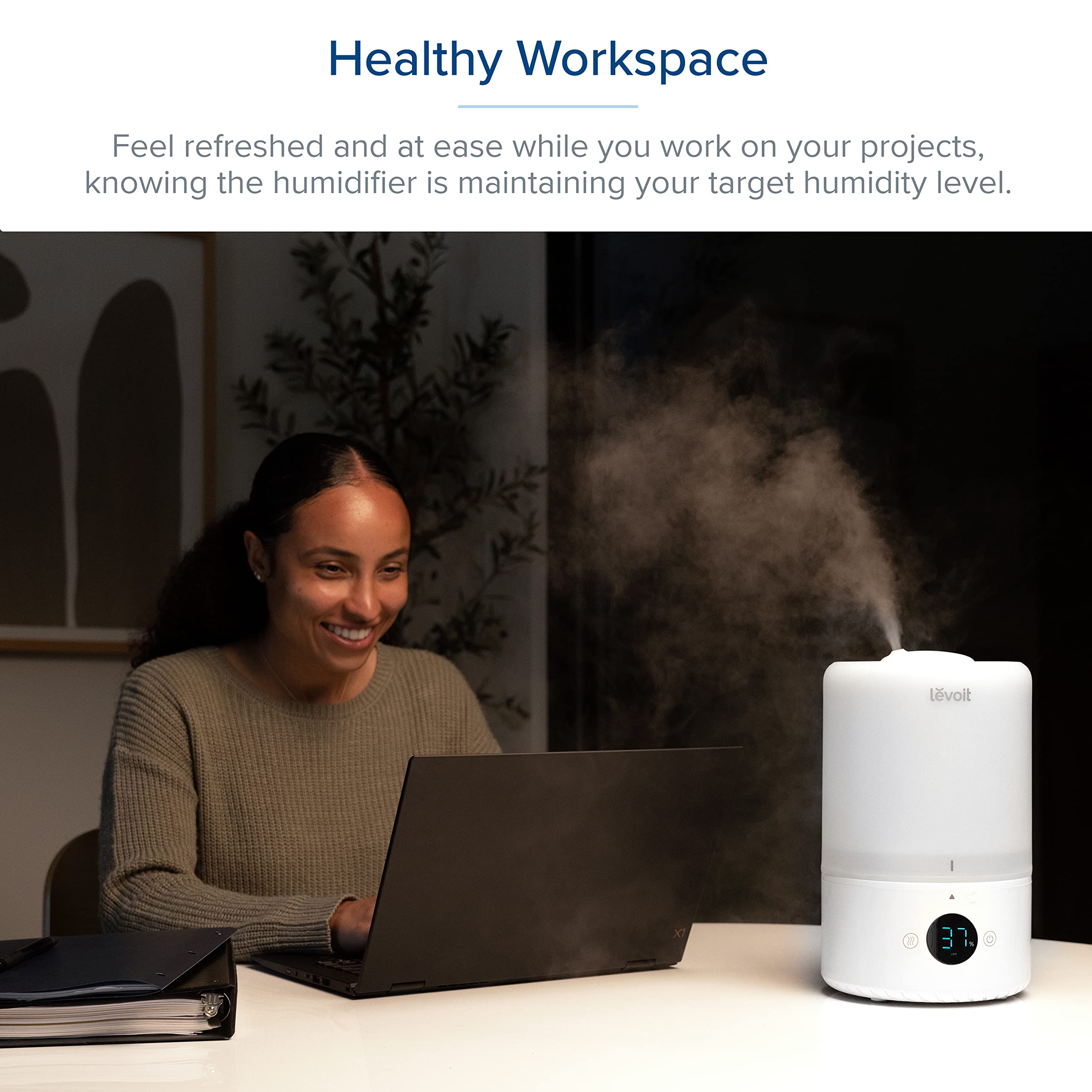LEVOIT Ultrasonic Cool Mist Humidifiers, Adjustable 360° Rotation
