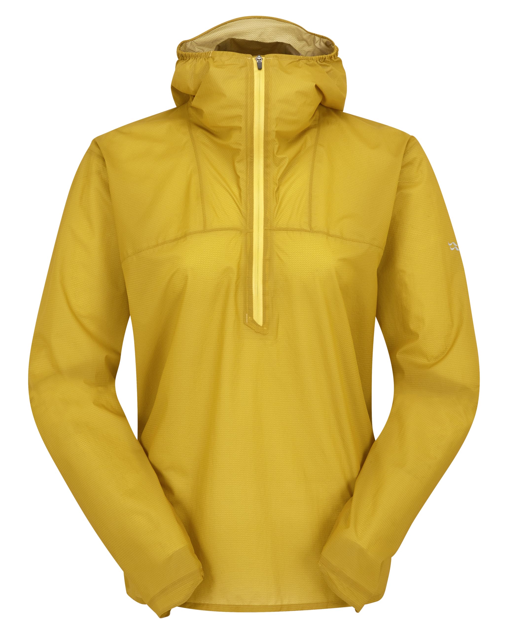 Rab Women's Phantom Pull-On Ultralight Waterproof Breathable Shell Jacket for Hiking & Trail Running - Sahara - X-Large