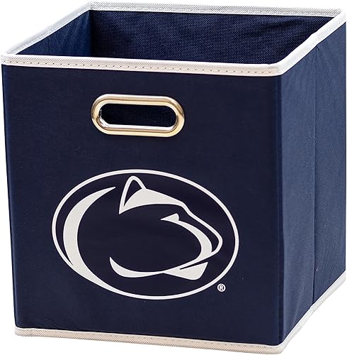 Miniatura 28 de Franklin Sports Cubos de almacenamiento de tela del equipo universitario de la NCAA hechos para adaptarse a organizadores de almacenamiento