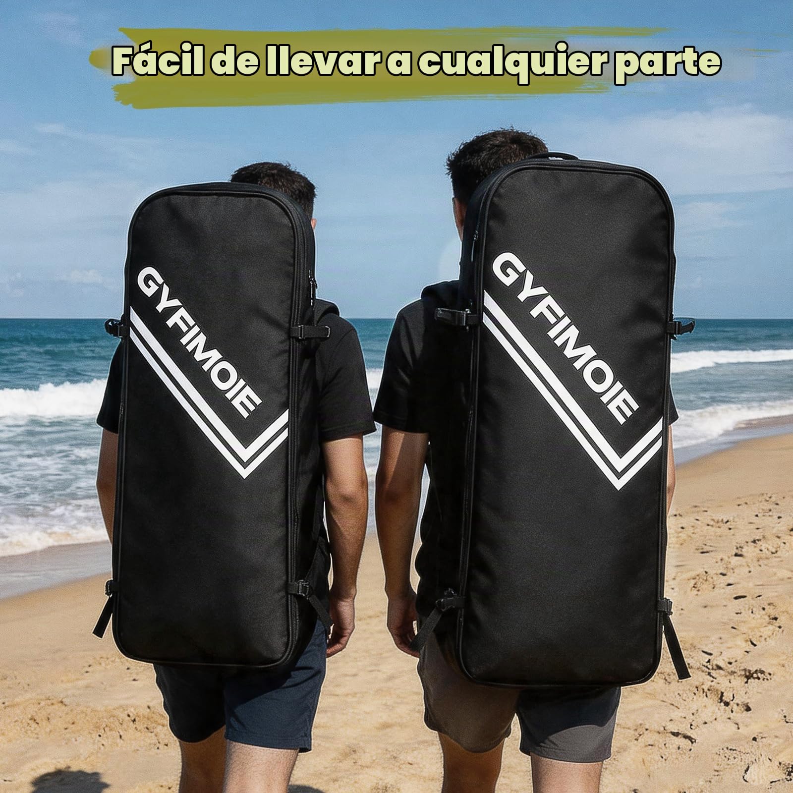Gyfimoie 335 cm Premium Stand Up Paddling Board Set, SUP Board Set, Hinchable, con soporte universal para cámara, accesorios completos, remo ajustable, para principiantes, avanzados