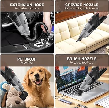 Cordless Handheld Vacuum Cleaner, Rechargeable Portable Cleaner