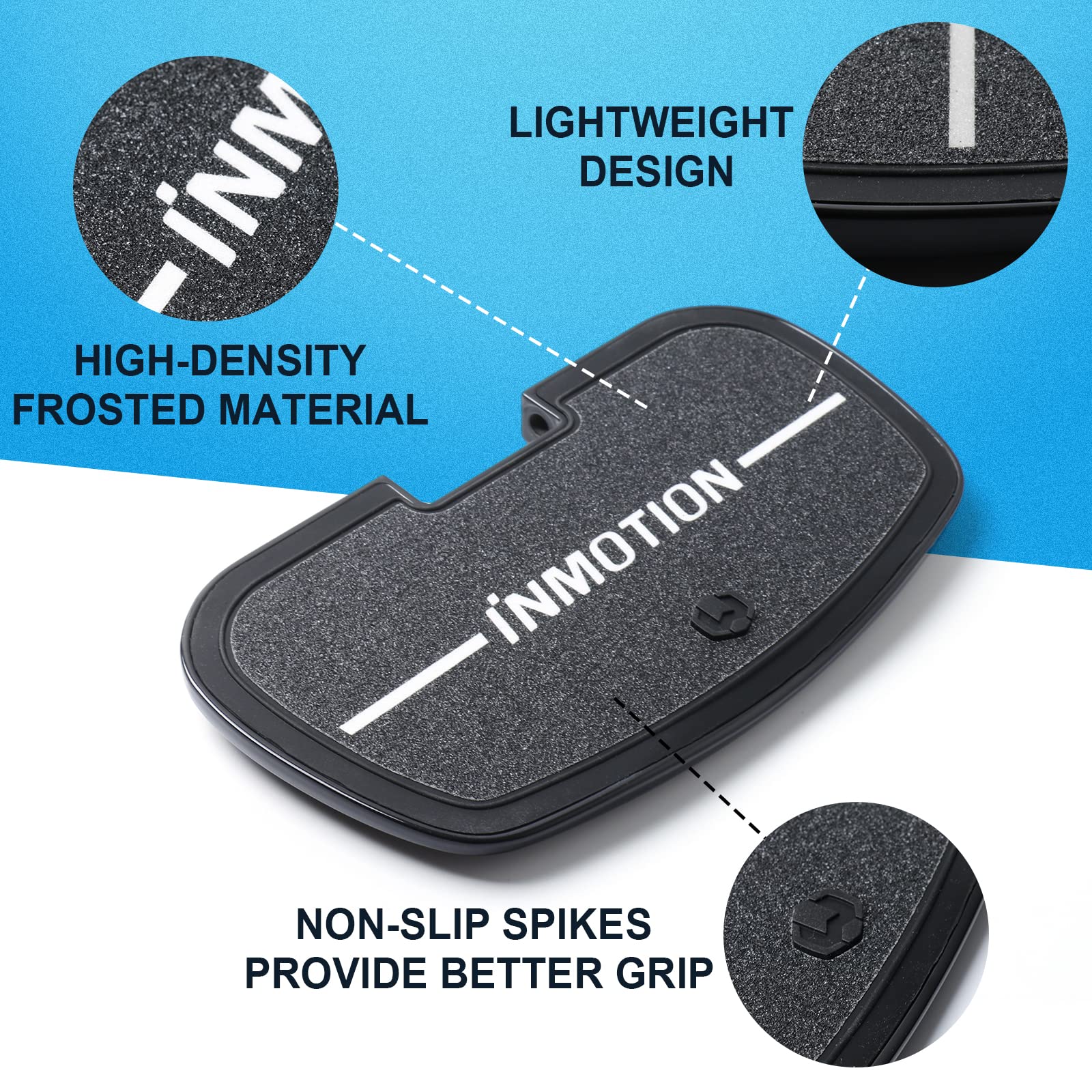 HUAYUWA Inmotion V10 Series Original Pedals (New Version), V10/V10F/V10S High Density Metal Electric Unicycle Pedals Accessories (Black) Sports & Outdoors