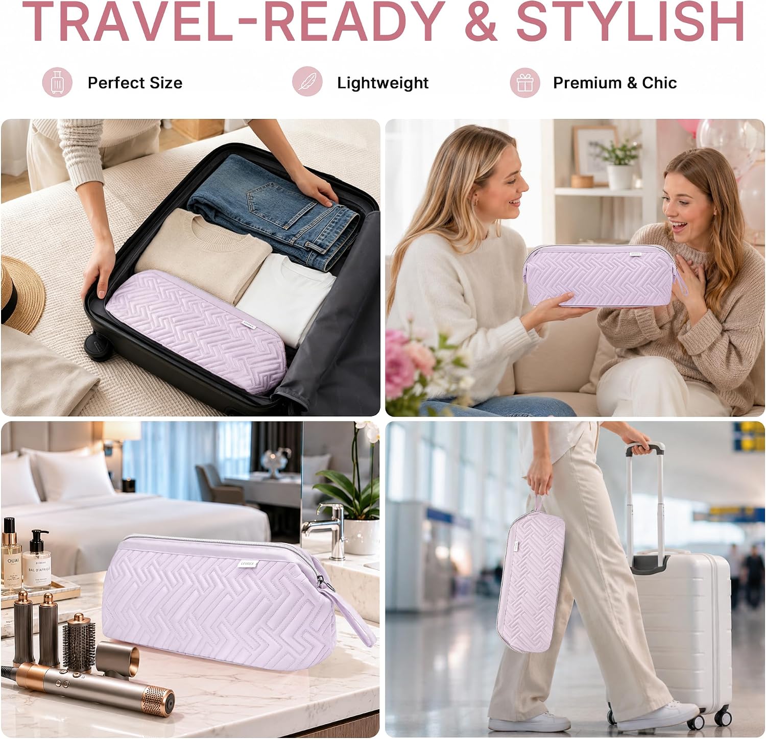 Leudes Hair Dryer Tools Travel Bag for Shark Flex Style Case Air Wrap