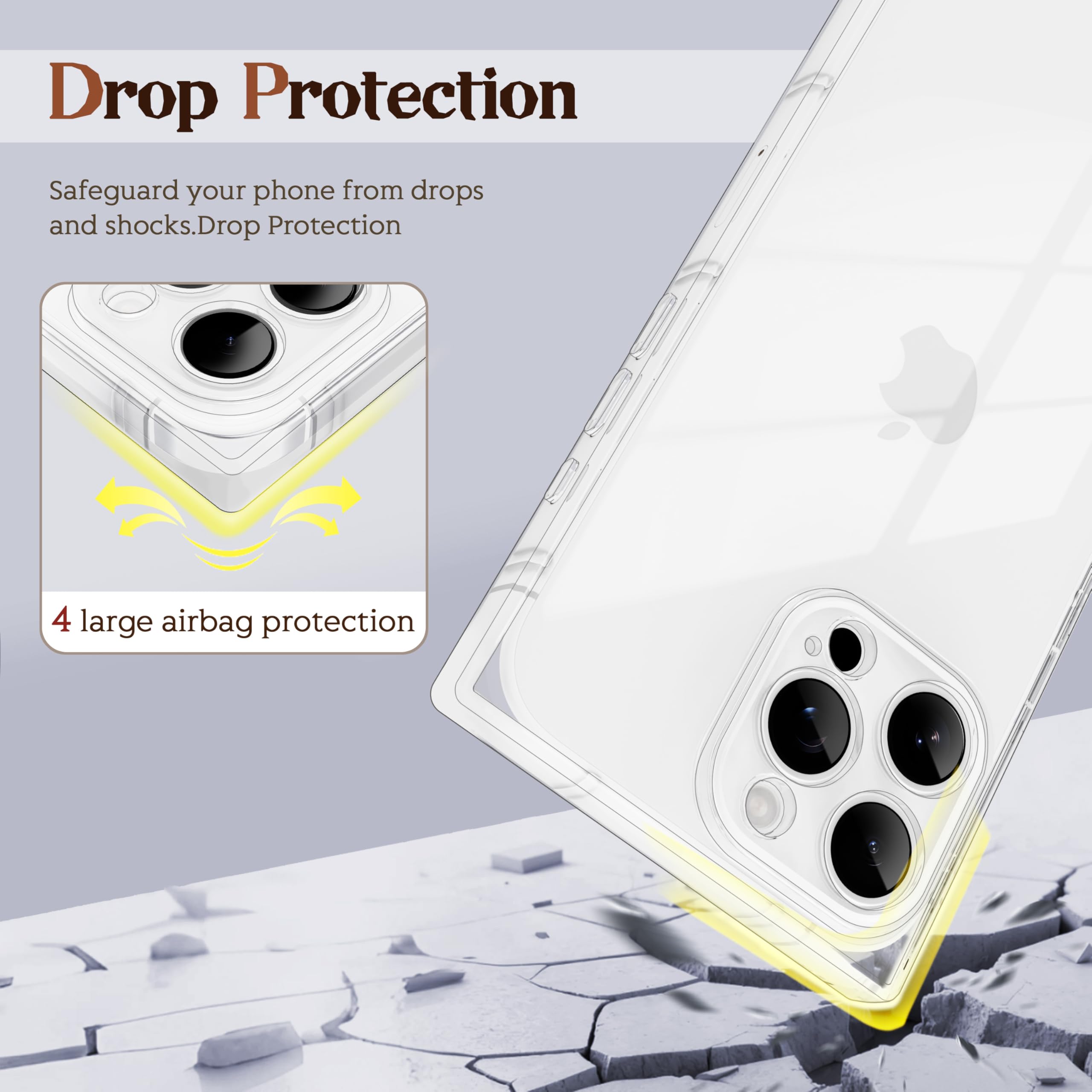 Amazon.com: IAIYOXI Rectangle Case Compatible for iPhone 13 Pro