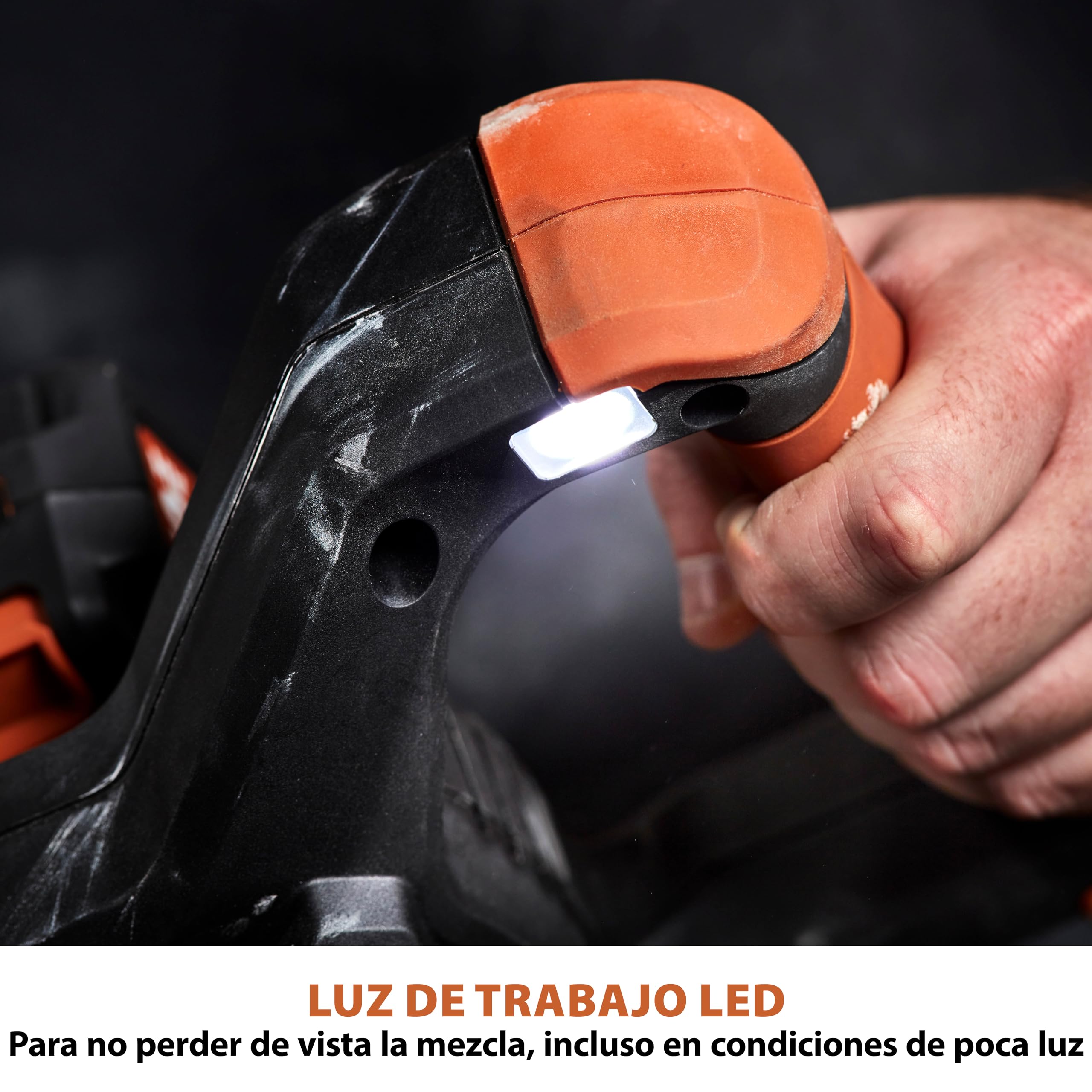 Evolution Power Tools R120MXR-Li Mezcladora de varilla inalámbrica portátil mezcla cualquier medio, iones de litio de 18 V. Batería incluida