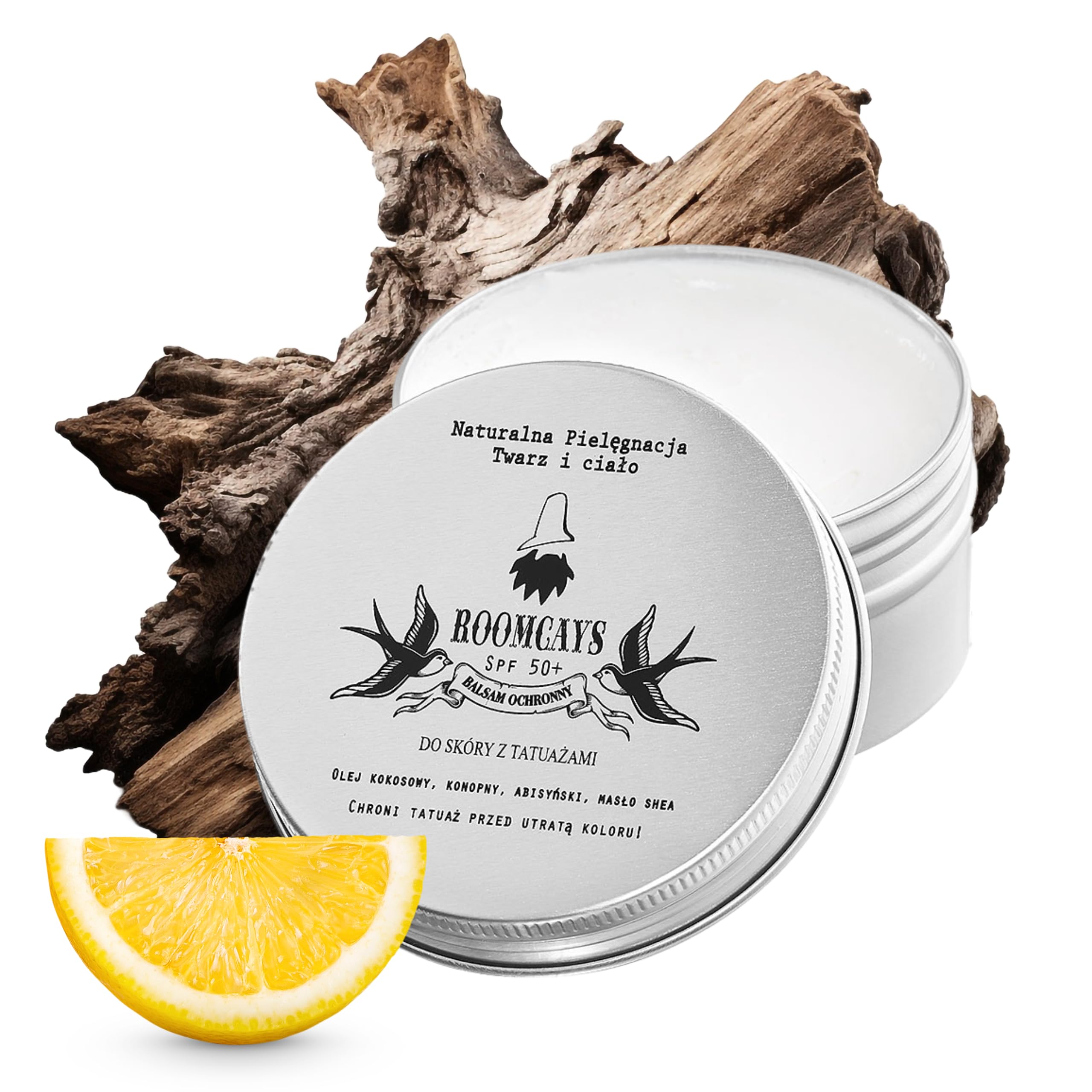 Balsam ochronny do wytatuowanej skóry, 100 ml, pielęgnujący balsam do skóry z filtrem SPF50+, balsam do tatuażu