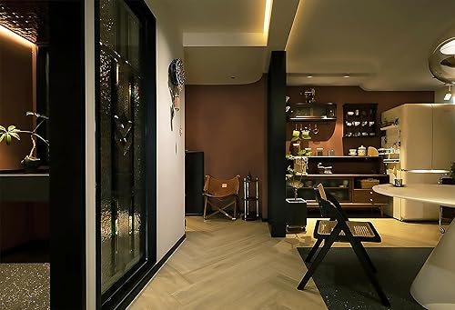 Miniatura 317 de Dimoon 236''x17.7'' White Thicken Peel and Stick Wallpaper Contact Paper Modern Self Adhesive Wall Paper Removable Renter Friendly Textured Solid