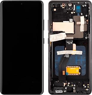 OLED Digital Display Replacement Compatible with for Samsung Galaxy S21 Ultra 5G G998 G998B G998U (Black with Frame) LCD Display Touch Screen Digitizer Assembly with Repair Tools-6.8inch