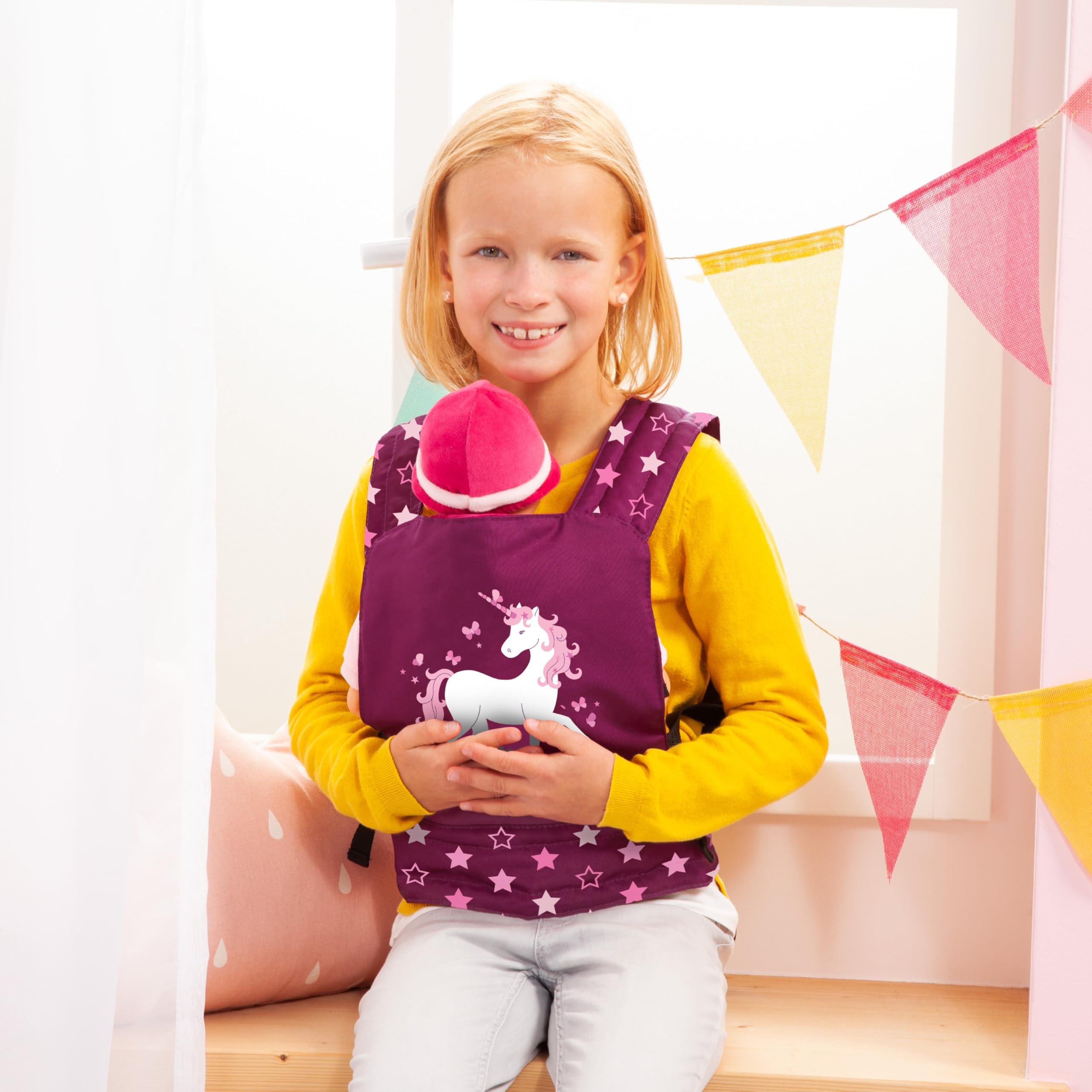 Bayer Design Porte bébé pour Poupon EasyCarry | rembourré, réglable,sangles réglables, à l'arrière et à l'avant portable, avec assise cousue