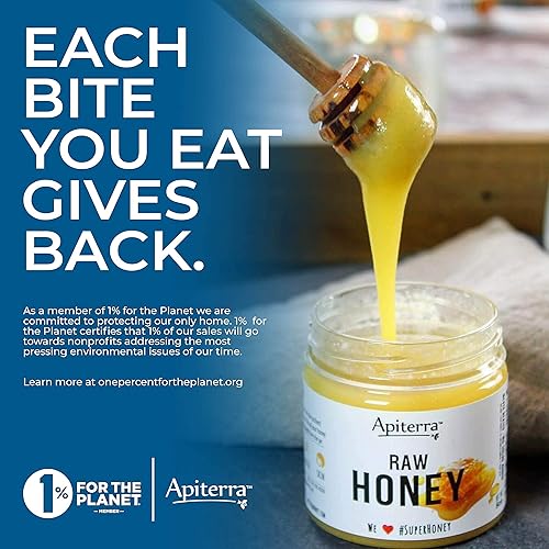 Miniatura 7 de Apiterra - Miel cruda a granel de 8 libras cubo sin filtrar sin pasteurizar, miel cruda de flores silvestres 100% pura y natural