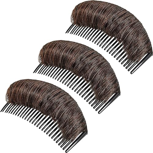 Miniatura 8 de 3 pinzas invisibles para el pelo de moño, base de cabello, almohadilla de peinado esponjoso, herramienta de inserción de volumen, esponjoso, estilo