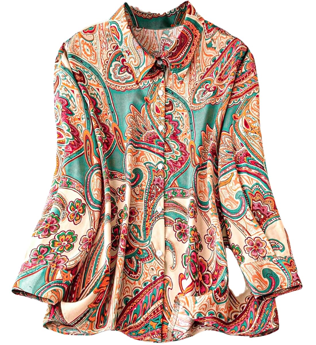 Leriya Fashion Shirts for Women – Korean Style Long Sleeve Oversized Button Down | Plus Size Workwear Top for Office & Casual Wear (Available in Plus Size and Combo Pack of 2)