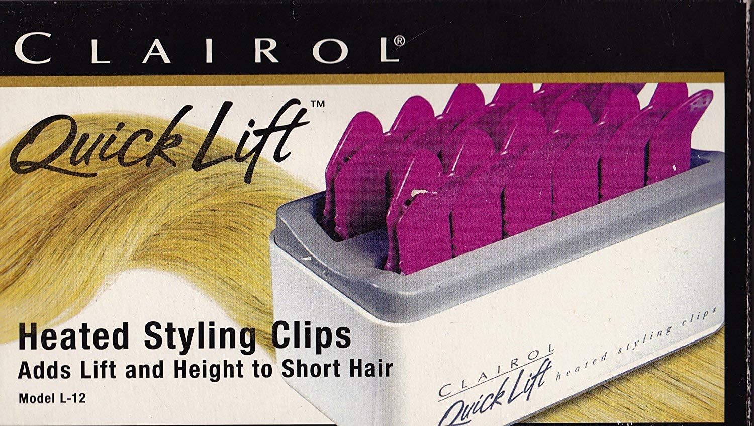 Clairol Quick Lift Heated Styling Clips Set L-12