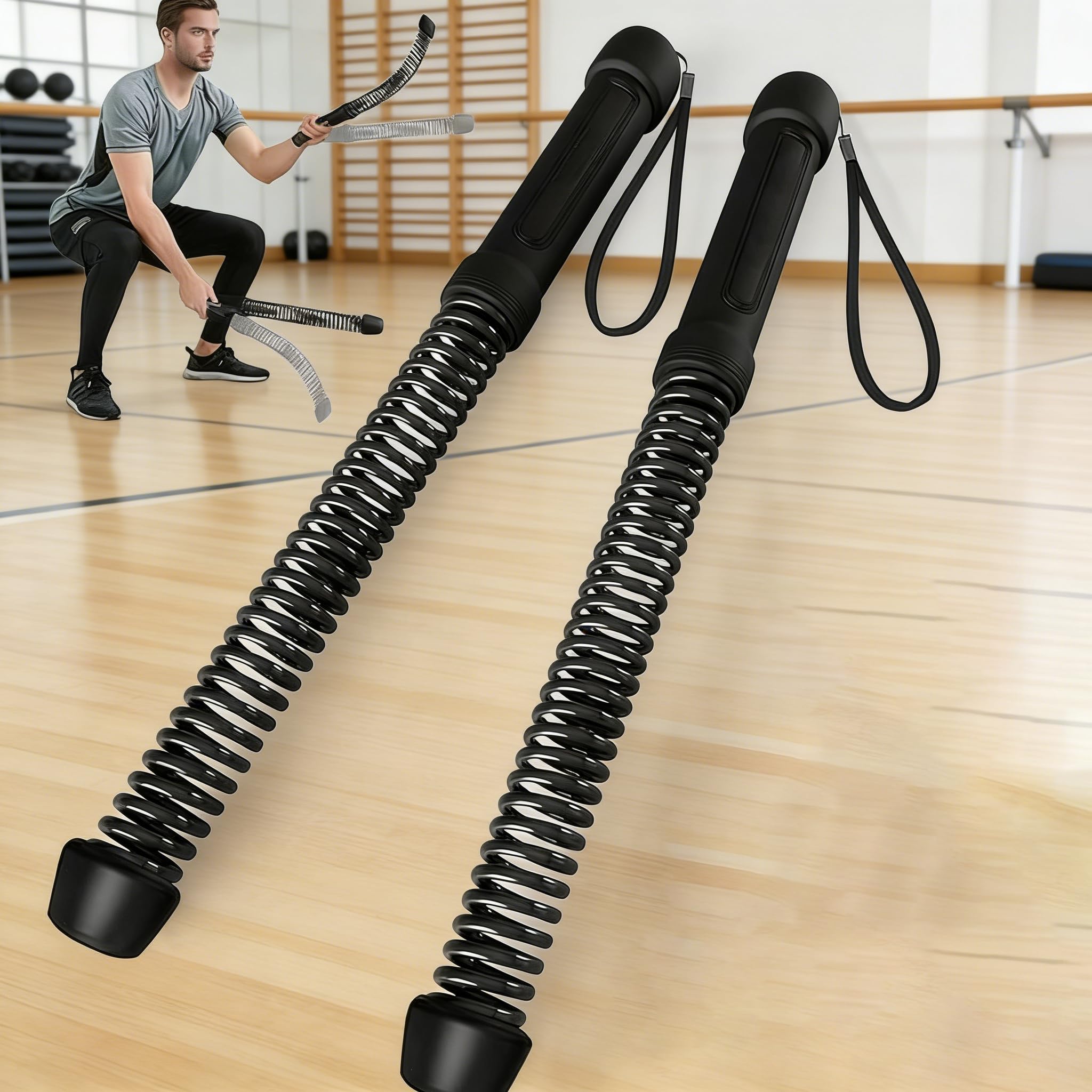 Battle Rope Ohne Seil, Weighted Training Ropes, Lightweight Design, Heavy Rope, Portable Fitness Equipment Cable, for Training at Home Gym