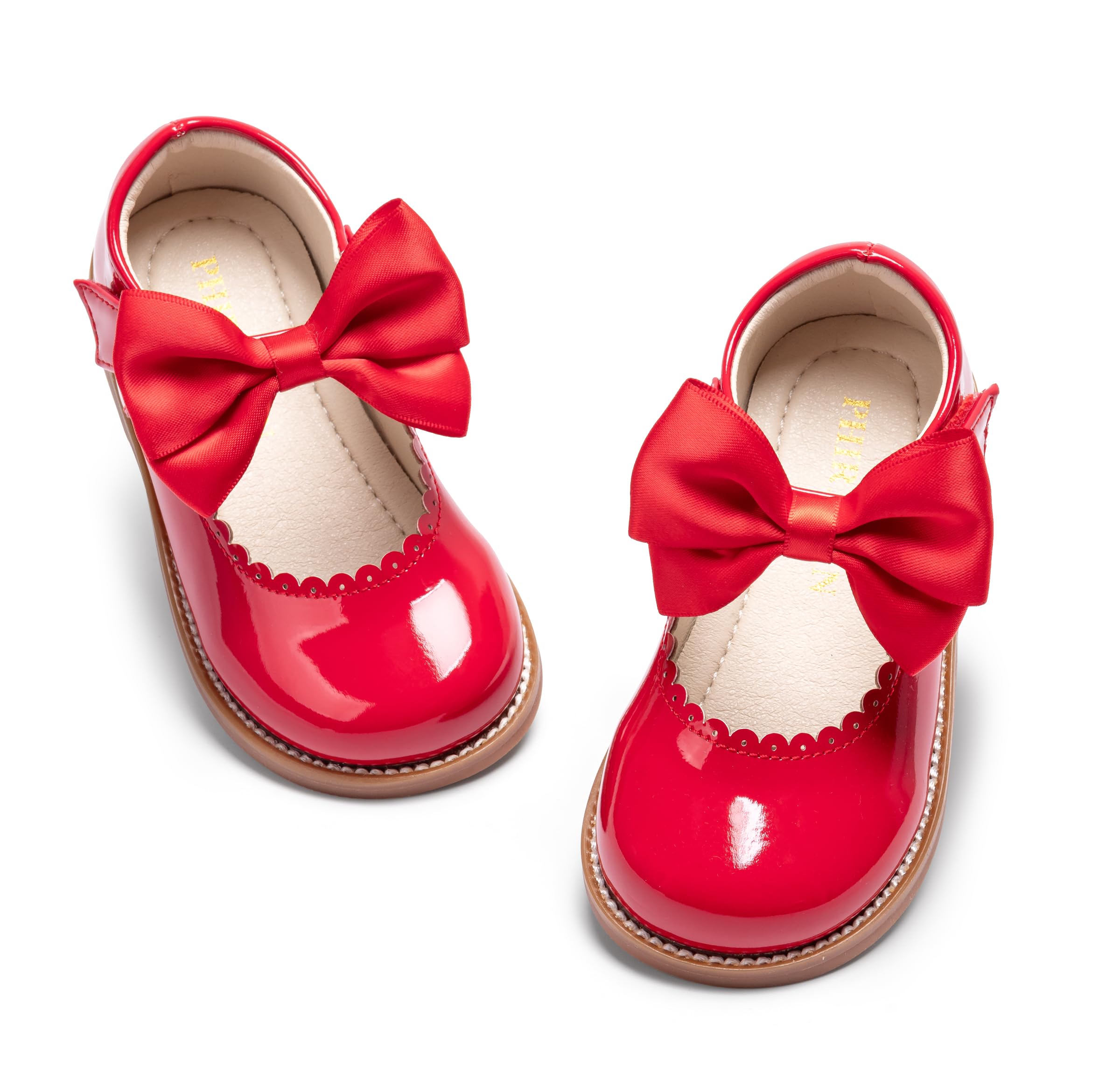 PHIRAMIN Toddler Girl Mary Jane Dress Oxford Shoes-Little Girl School Uniform Shoes for Wedding Party