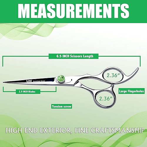 Miniatura 3 de UM Supplies Scissors 6.5  Tijeras de peluquero premium para cortar el cabello  Tijeras de corte de múltiples usos  Tijeras de corte de pelo para