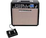Rockville G-AMP 40 Guitar Amplifier 10" Speaker/Bluetooth/Mic in/USB/Footswitch,Black