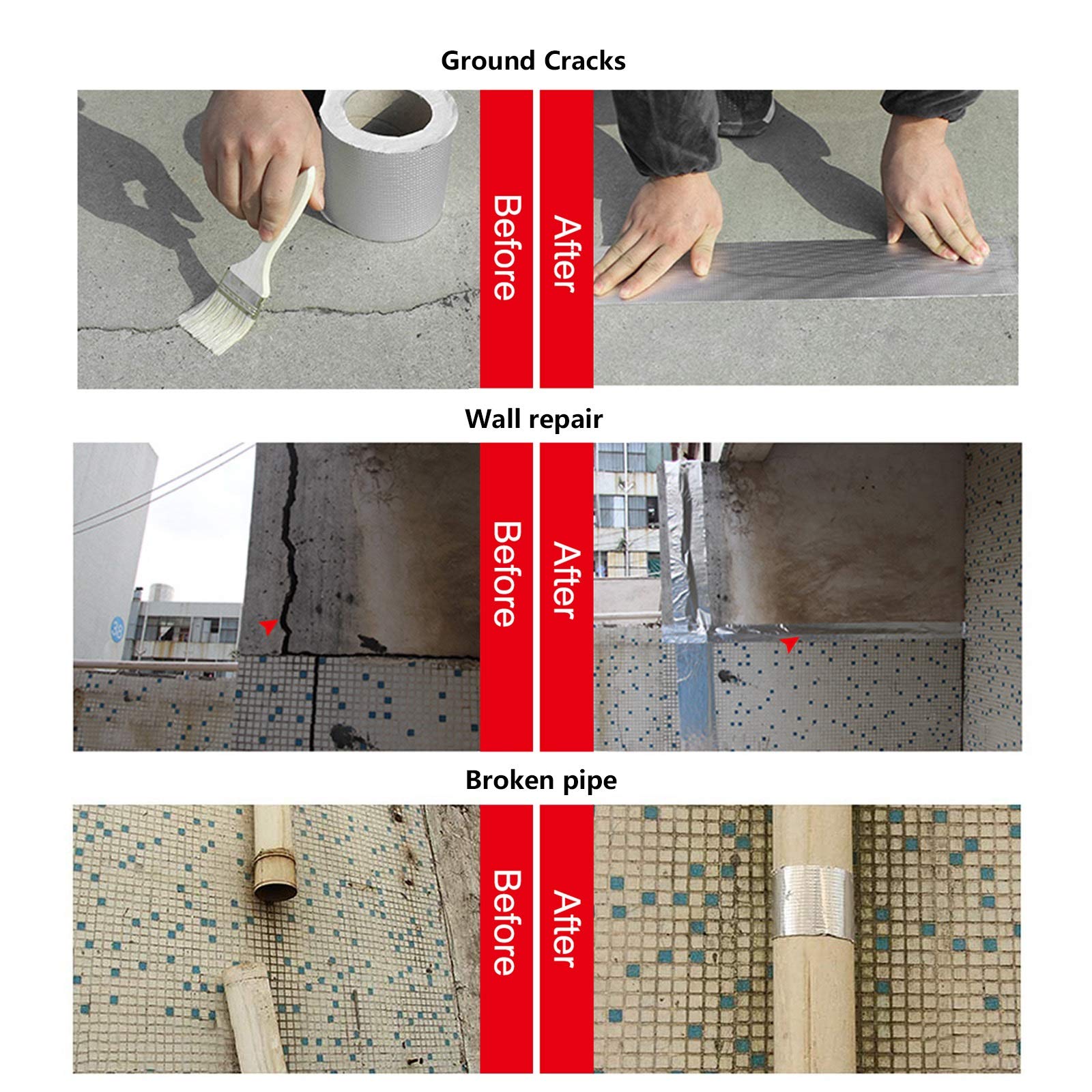 sonnensegel riss reparieren Wasserdichtes Klebeband Wasserdichtes Butyl Klebeband Für Rohr Reparatur丨Abdichtungsband丨für Dach Riss, Wohnmobil, Küche Spüle, Außen Sonnensegel丨Breite 5 10 15 20cm丨Auslaufsicher Reparatur Klebeband Baumarkt 8 x 37 Vehicle:09-14 TL Gudereit EC 4.5 (E-Bike)