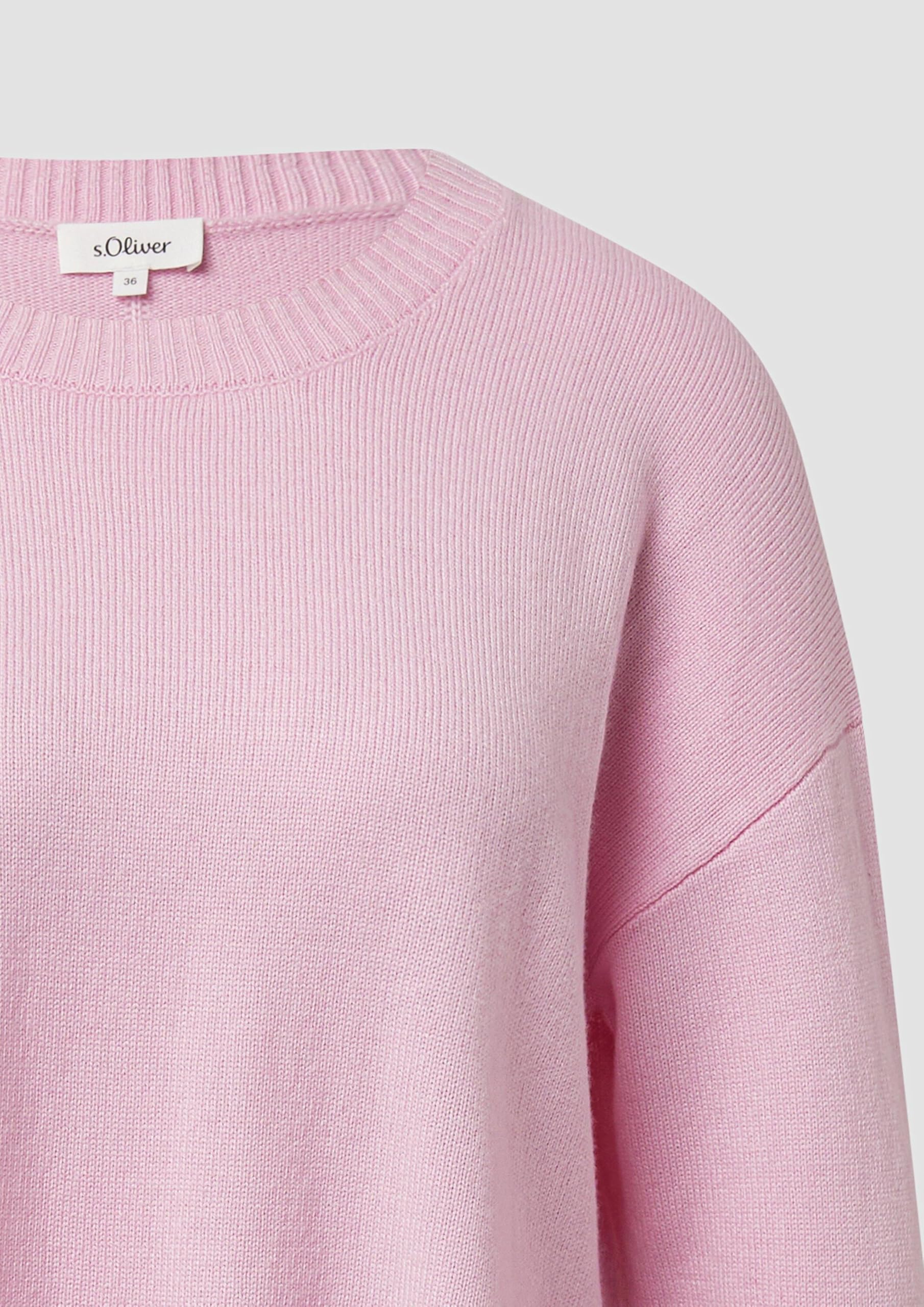 s.Oliver Strickpullover mit Seitenschlitzen