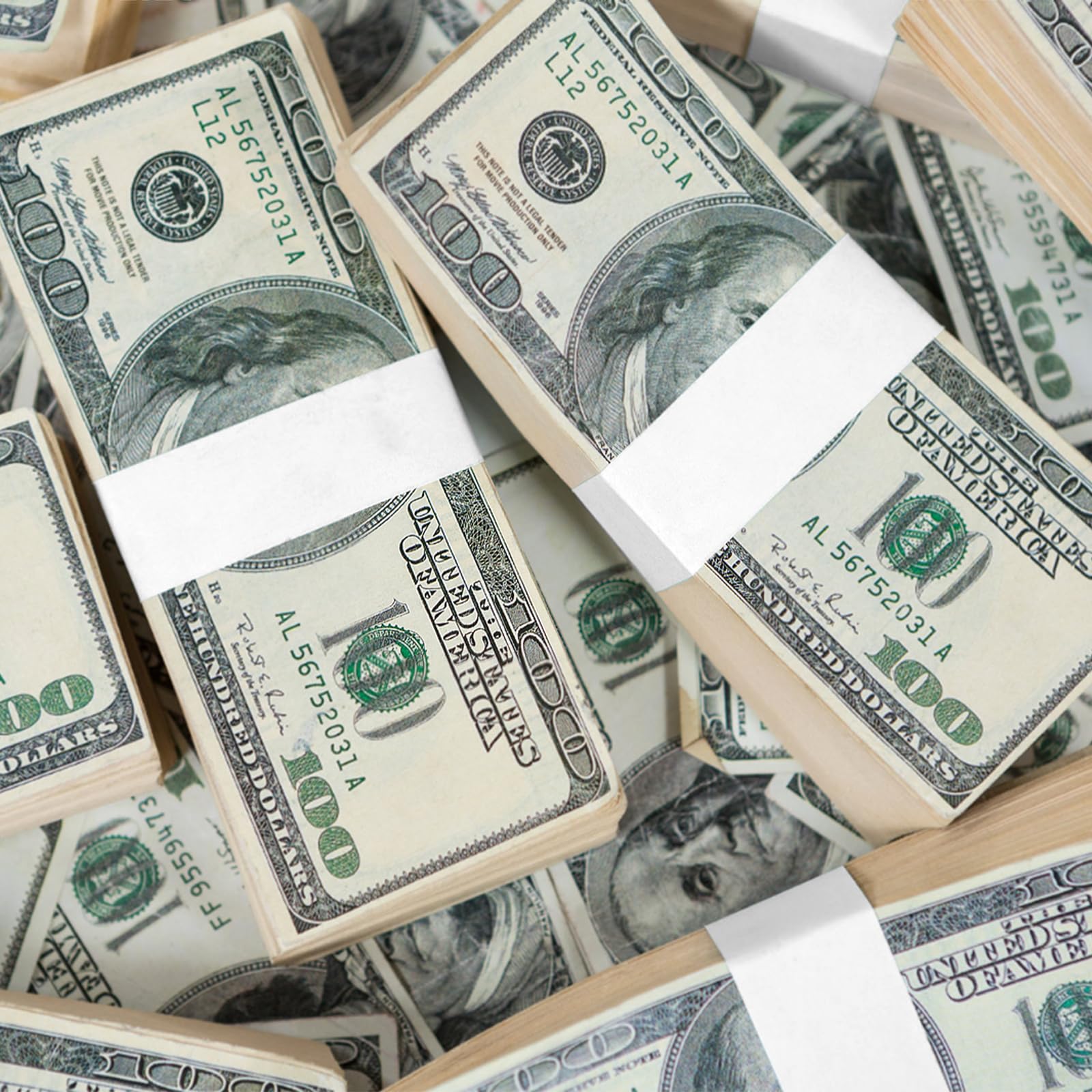 400 Bandas de Dinero En Blanco para Billetes - Banda de Dinero Autoadhesivo - Adecuado para Bancos, Minoristas, Adecuado para GestióN Financiera Y Procesamiento de Efectivo En Varios Entornos