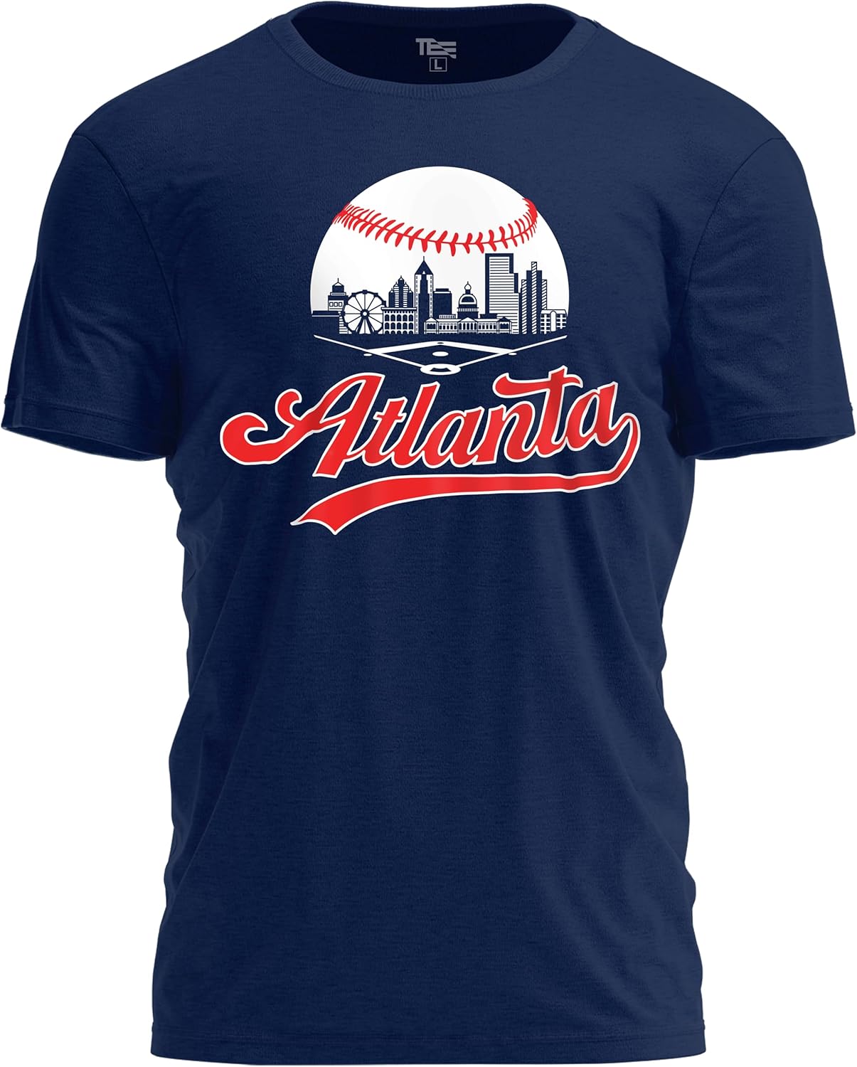 Baseball Shirt Fan Cityscape T-Shirt with Urban Skyline Graphic