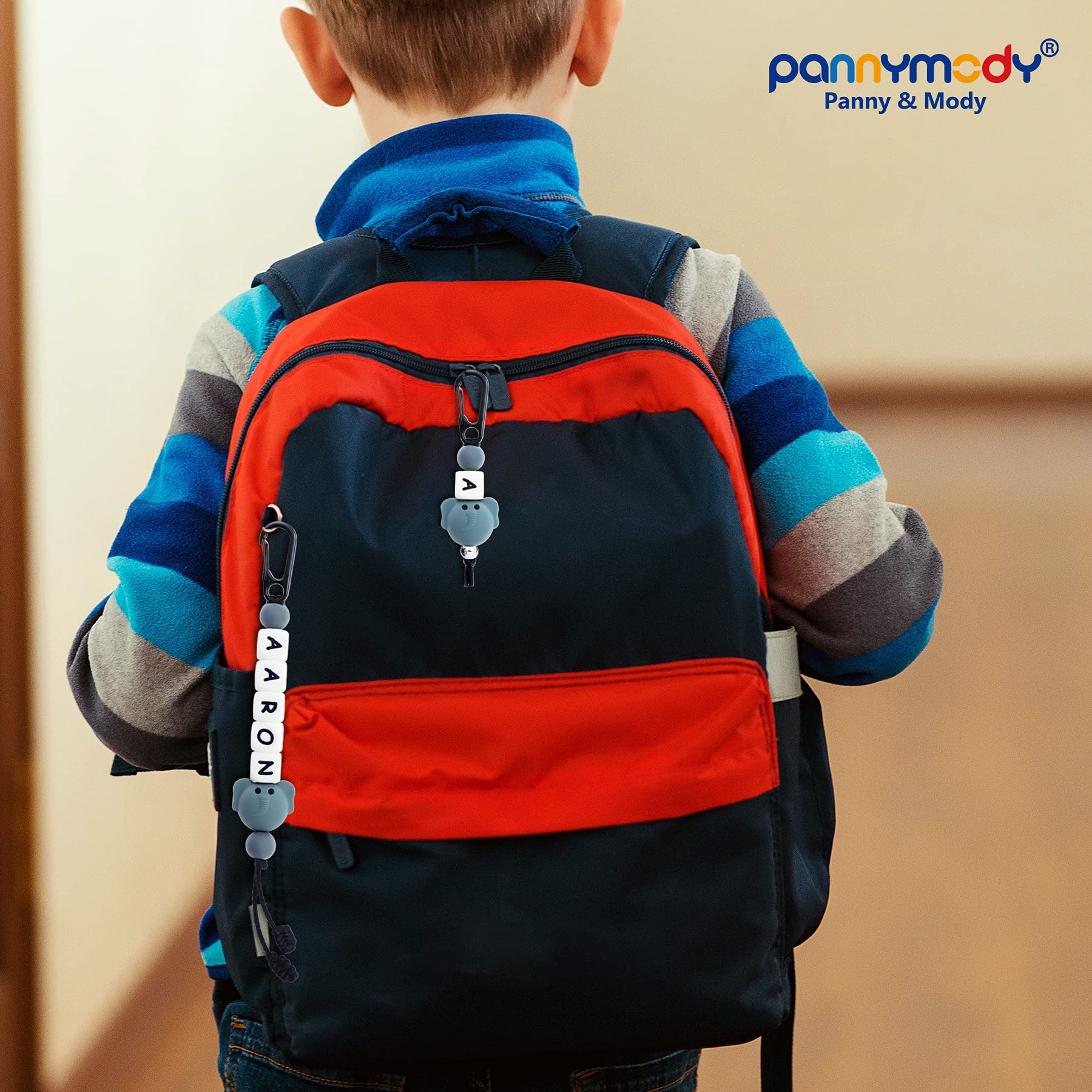 Sac à Dos Personnalisable Avec Porte-Clés Et Étiquette Nom – Pour École