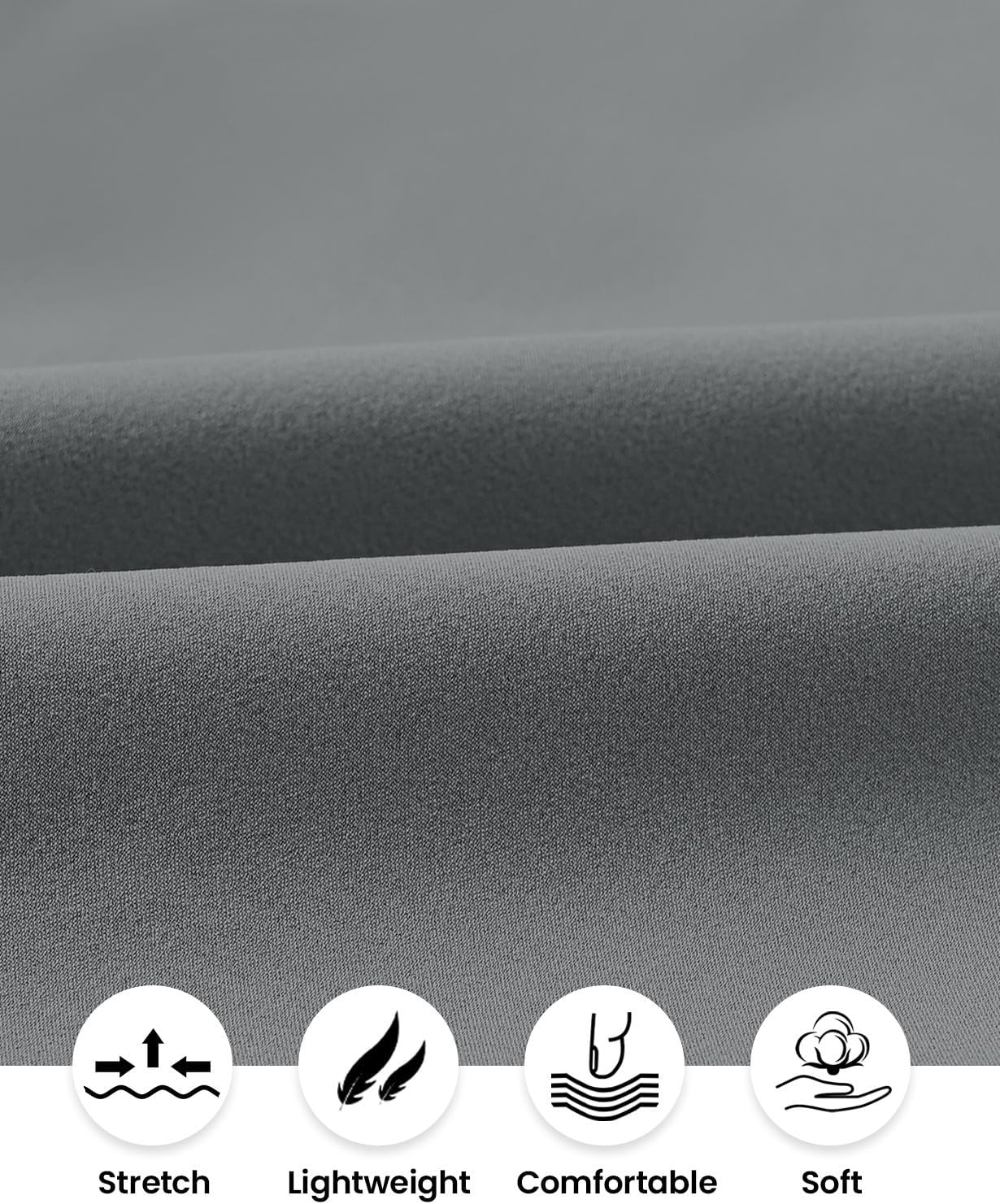 BGOWATU Men's Stretch Golf Pants Lightweight Quick Dry Business Pants Work Dress Casual Travel Pants with Zipper Pockets