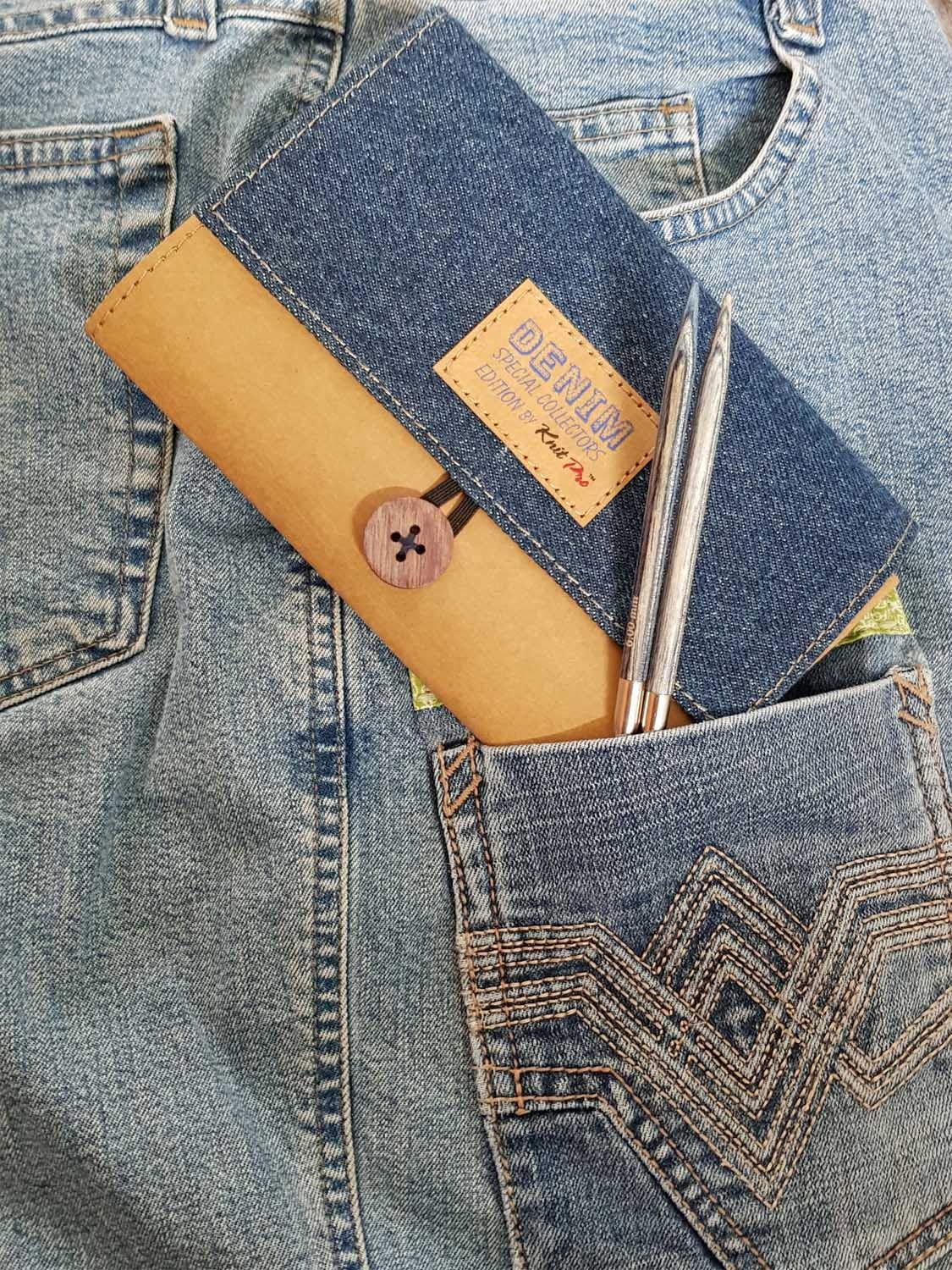 KnitPro Stricknadel Set Denim Special Collectors Edition Deluxe Limitierte Sonderedition auswechselbare Nadelspitzen 20632 20613
