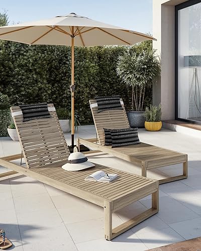 Miniatura 5 de Almohada de cabeza para tumbona al aire libre, almohada bohemia negra suave con correas elásticas e inserto, 1 cojín para reposacabezas para patio,