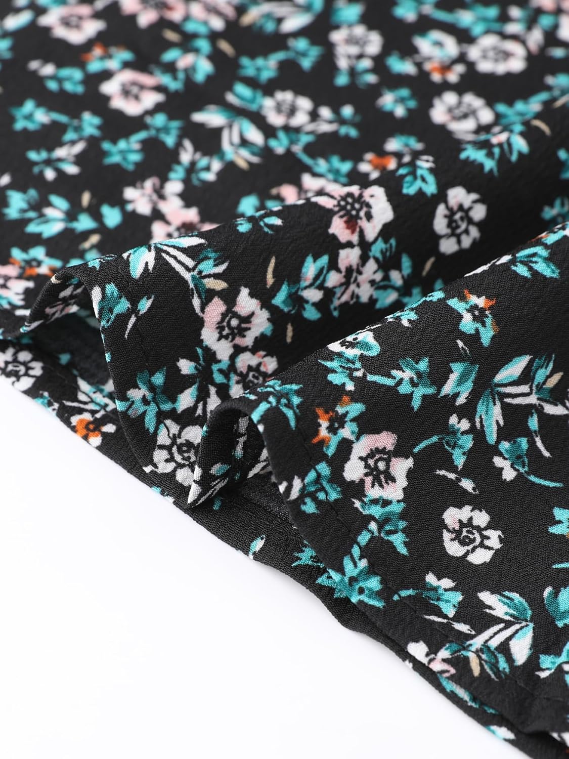 Allegra K Spring Blouses for Women's 2026 Tops V Neck 3/4 Sleeves Vintage Casual Floral Shirts - Image 5