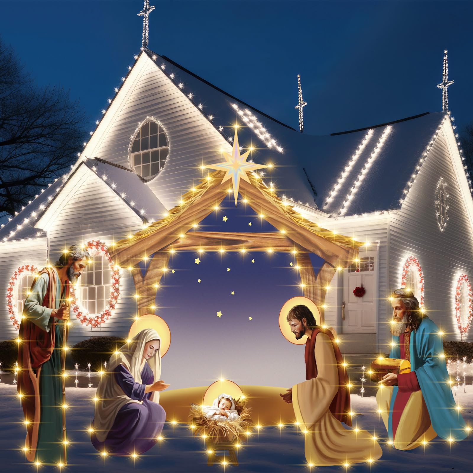 Outdoor Nativity Scene Christmas Wallpaper Owensboro Christmas