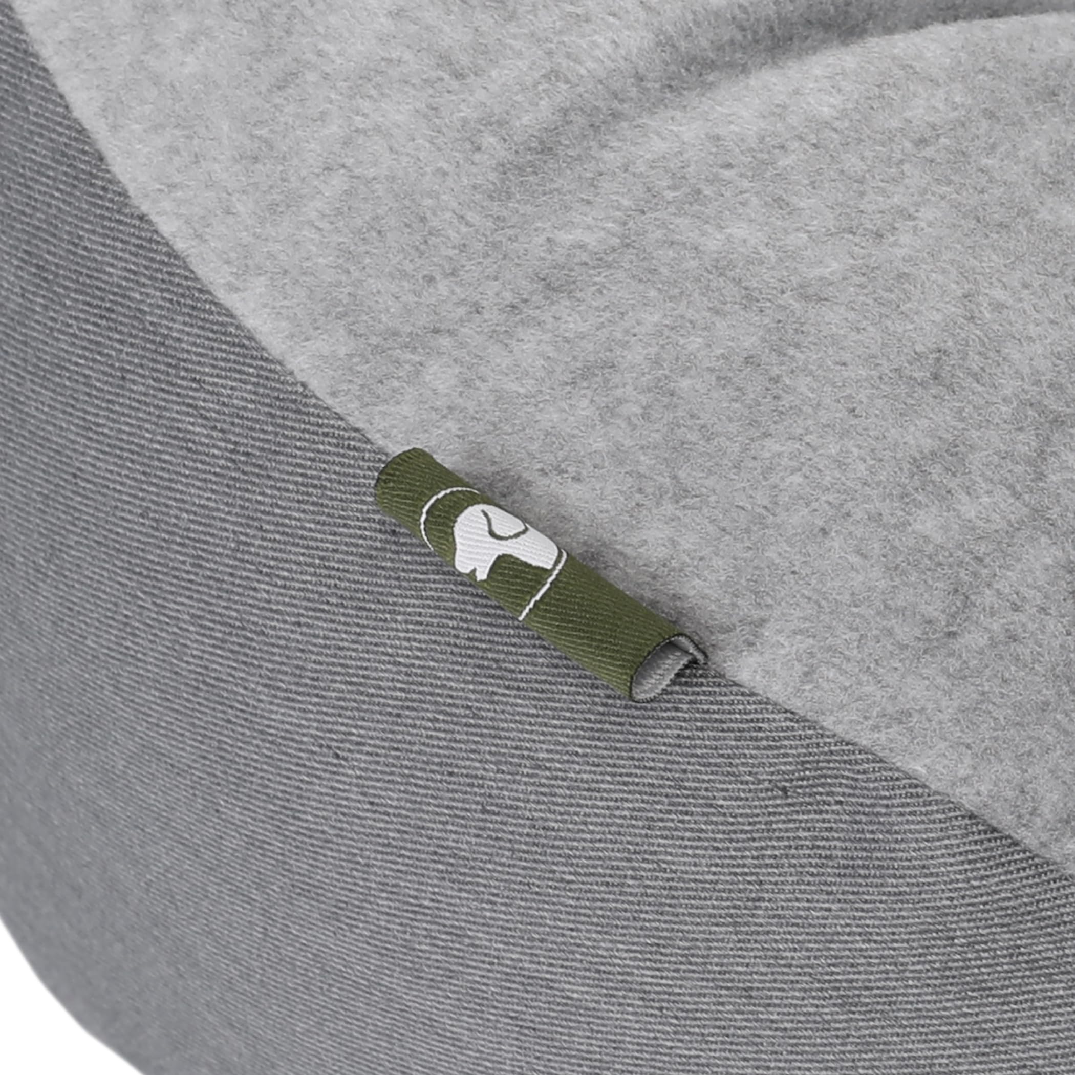 Doctor Bark GreenLabel - Cesta para perros pequeños, suave, redonda, mullida, con cojín reversible, forro polar/algodón, cama para perros (S - 50 x 40 cm, gris claro)