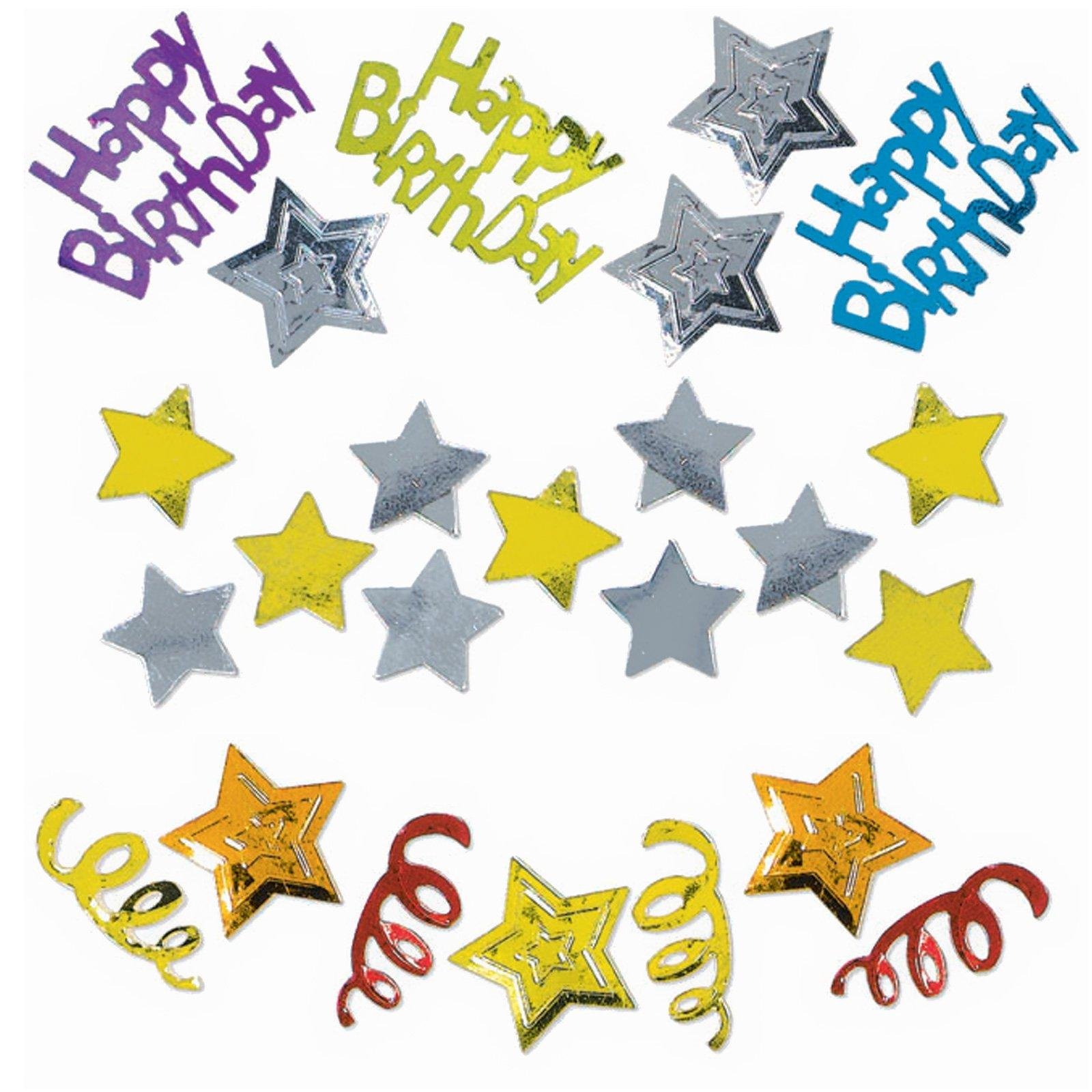 Happy Birthday Stars Confetti 34g