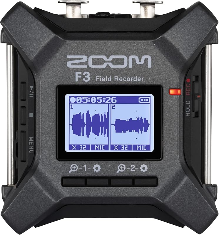 Zoom F3 Professional Field Recorder for Filmmakers & Musicians