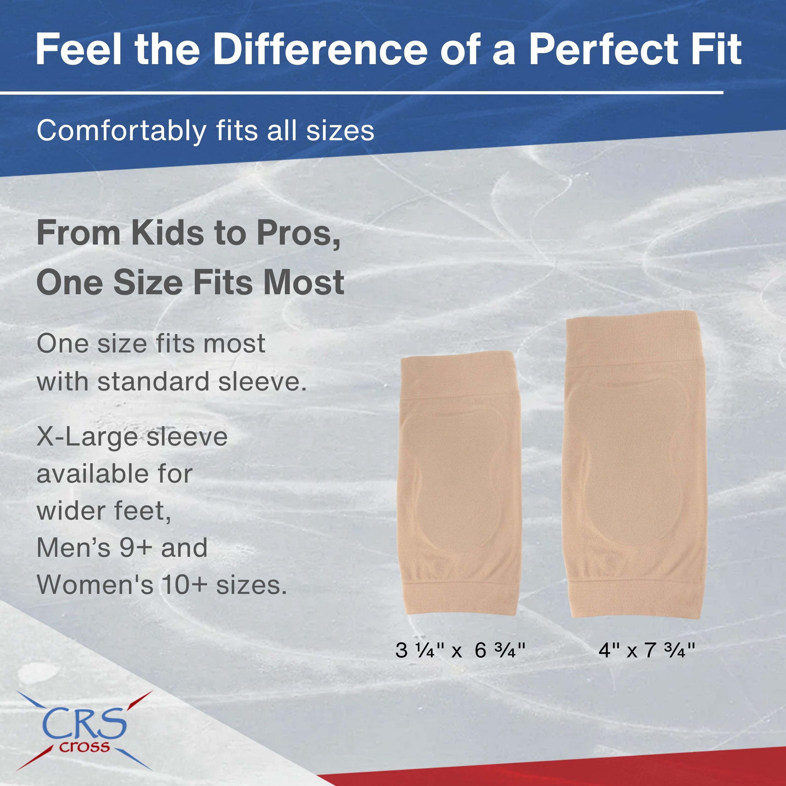 CRS Cross Mangas de gel para talón de Aquiles. 1 par de calcetines de gel de compresión acolchados de alta calidad para amortiguación y protección de golpes de Haglunds, tendinitis de Aquiles y