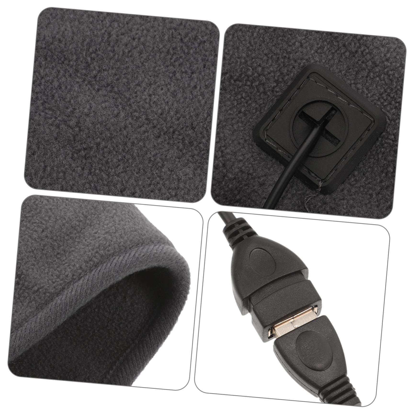 HEMOTON Verstellbare Heizmatte Für Haustiere USB-heizkissen Für Hunde Und Katzen Für Sofa Bett Und Reisen Mit Temperaturkontrolle Und Abnehmbarem Bezug in Tiefgrau