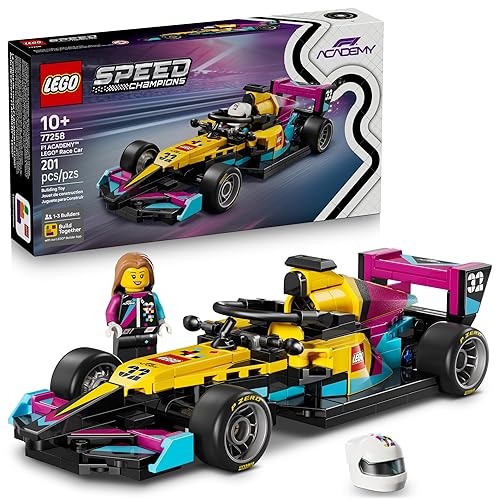 LEGO Speed Champions F1 Academy Race Car Building Toy - Pretend Play Racing Vehicle W/ F1 Academy Minifigure - Play & Display Toy Car for Boys & Girls, Ages 10+ - Gift Idea for Birthdays - 77258