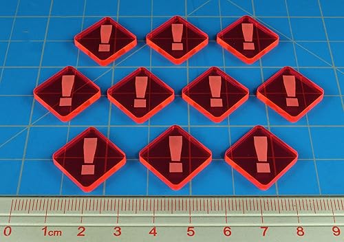 Miniatura 9 de LITKO Fichas Space Fighter de segunda edición  Compatible con Star Wars X-Wing Miniatures Game  Paquete de 10 fichas de enfoque triangular